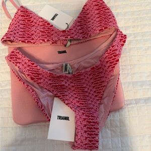 Triangl Swimwear Pink Bikini Set